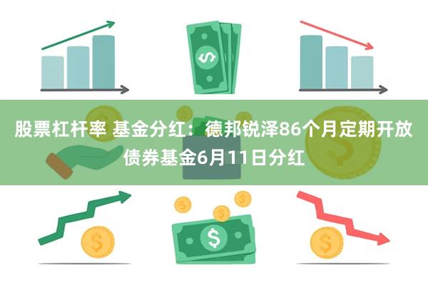 股票杠杆率 基金分红：德邦锐泽86个月定期开放债券基金6月11日分红