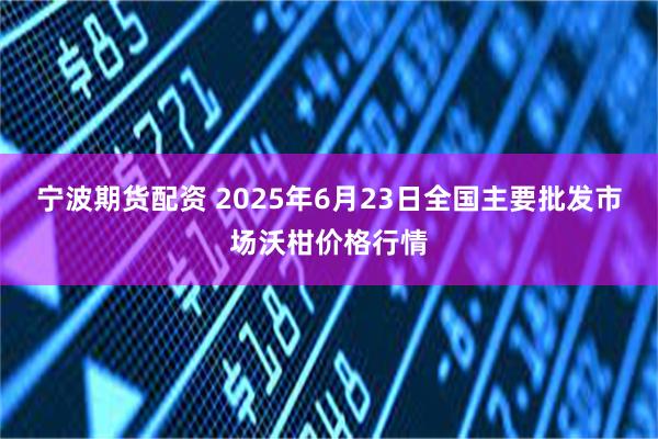 宁波期货配资 2025年6月23日全国主要批发市场沃柑价格行情